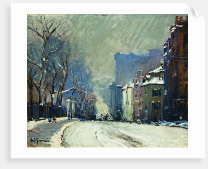 Beacon Street in Winter by Arthur Clifton Goodwin