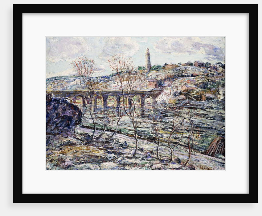 Harlem River Bridge by Ernest Lawson
