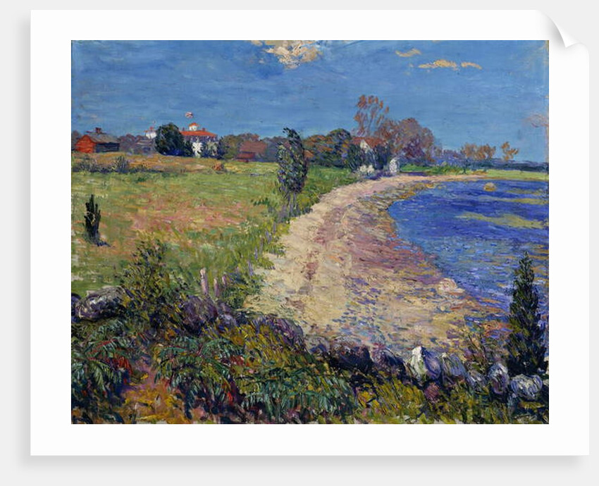 Curving Beach, New England, by William James Glackens
