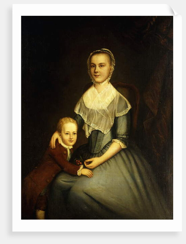 Portrait of Mrs Arbuckle and Son, by Charles Willson Peale