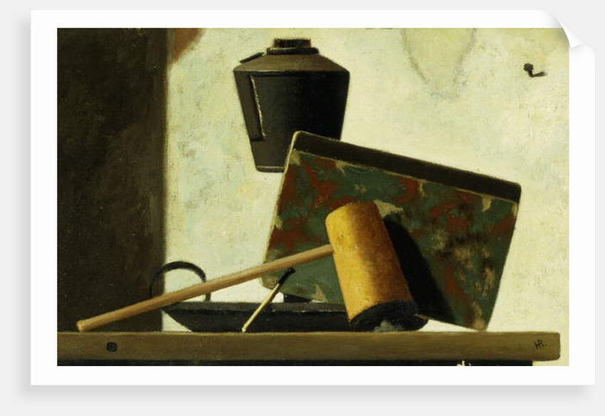 Still life with Notebook and Pipe by John Frederick Peto