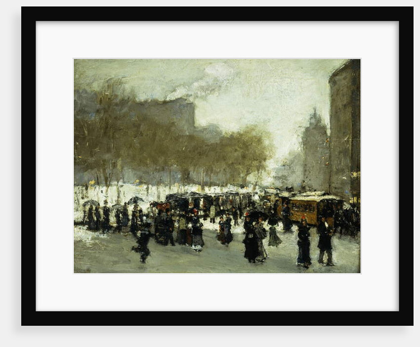 A Wintry Day in the City by School American