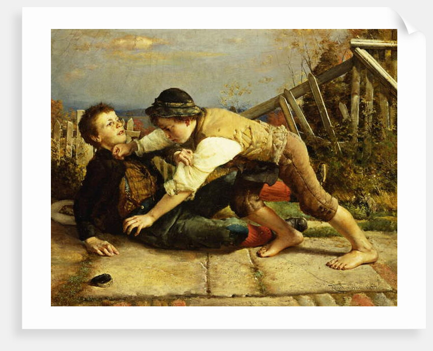 Boyish Pranks, 1885 by Karl Witkowski