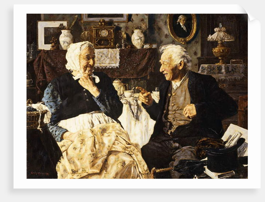 Tea and Conversation by Louis Charles Moeller