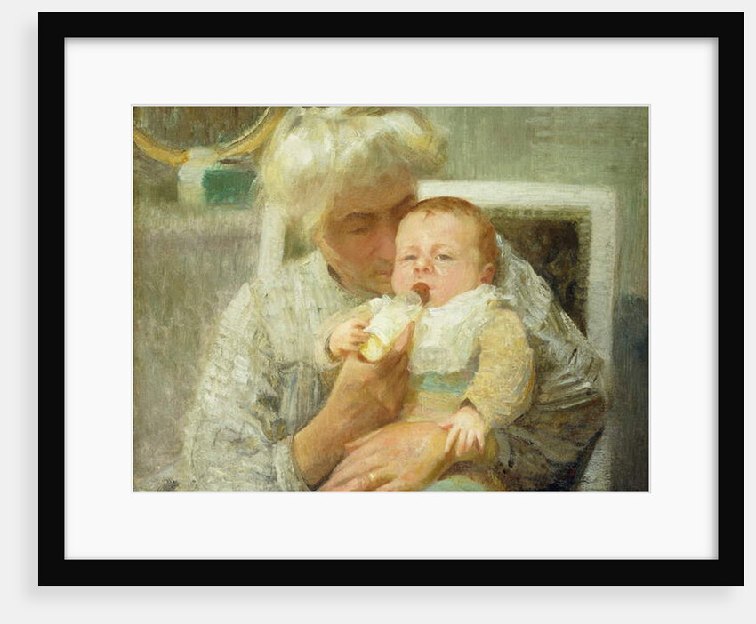 The Baby's Bottle by Robert William Vonnoh
