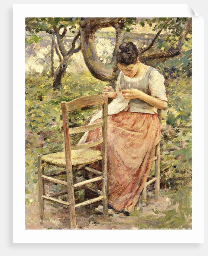 The Seamstress, c.1891 by Theodore Robinson