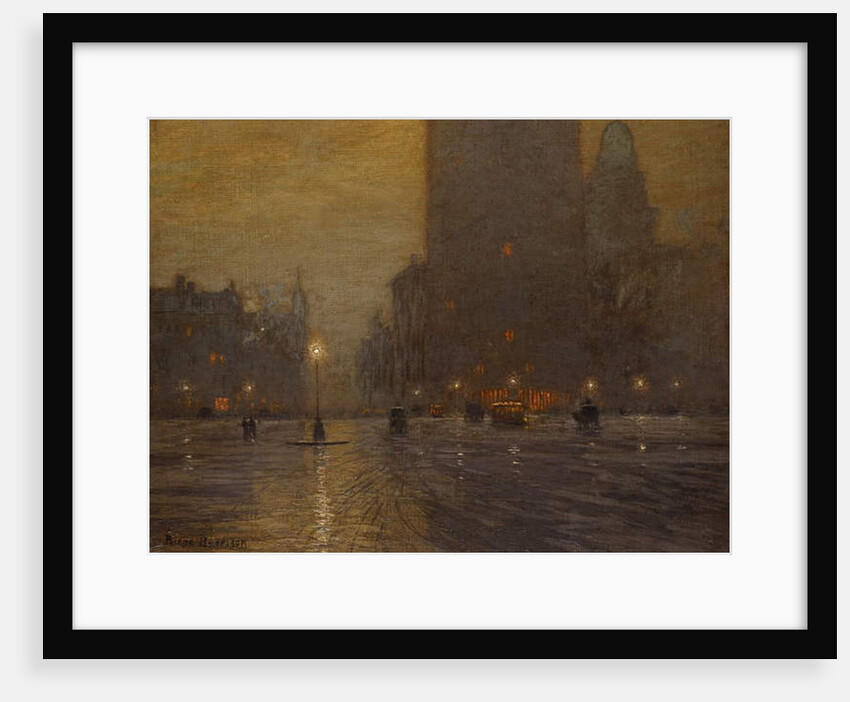 Madison Square, Rainy Night by Lowell Birge Harrison