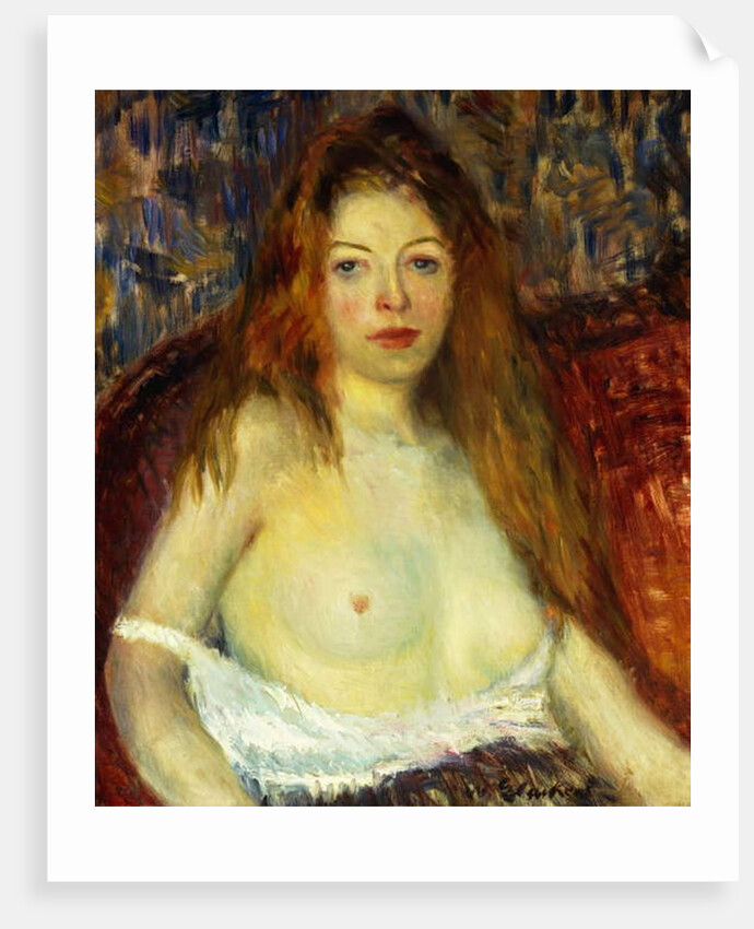 A Red-Haired Model by William James Glackens