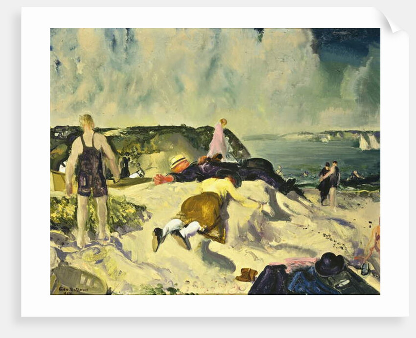 The Beach, Newport, c.1919 by George Wesley Bellows