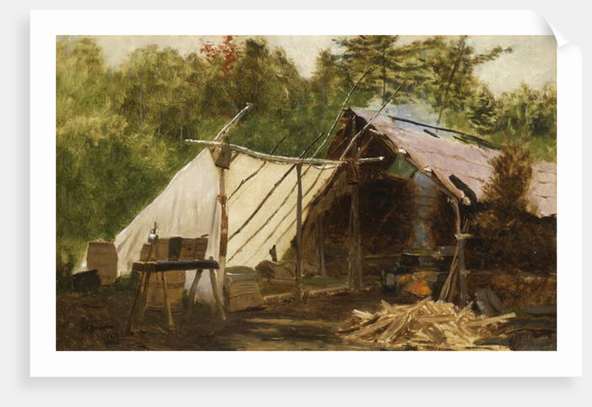 Camp in the Main Wood No, 1879 by John George Brown