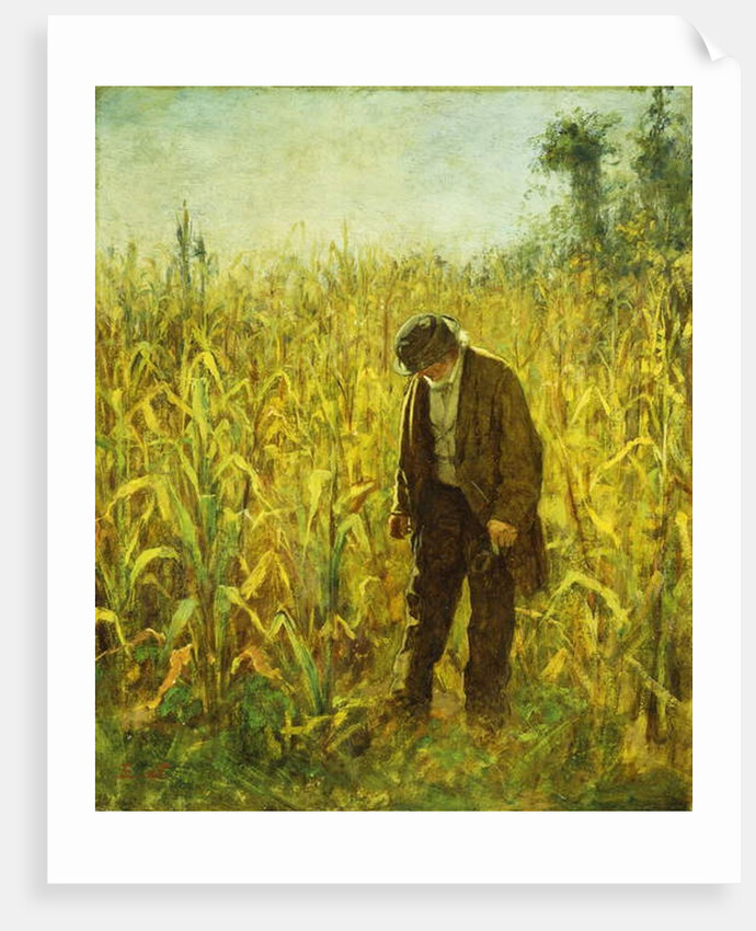 Man in a Cornfield by Eastman Johnson