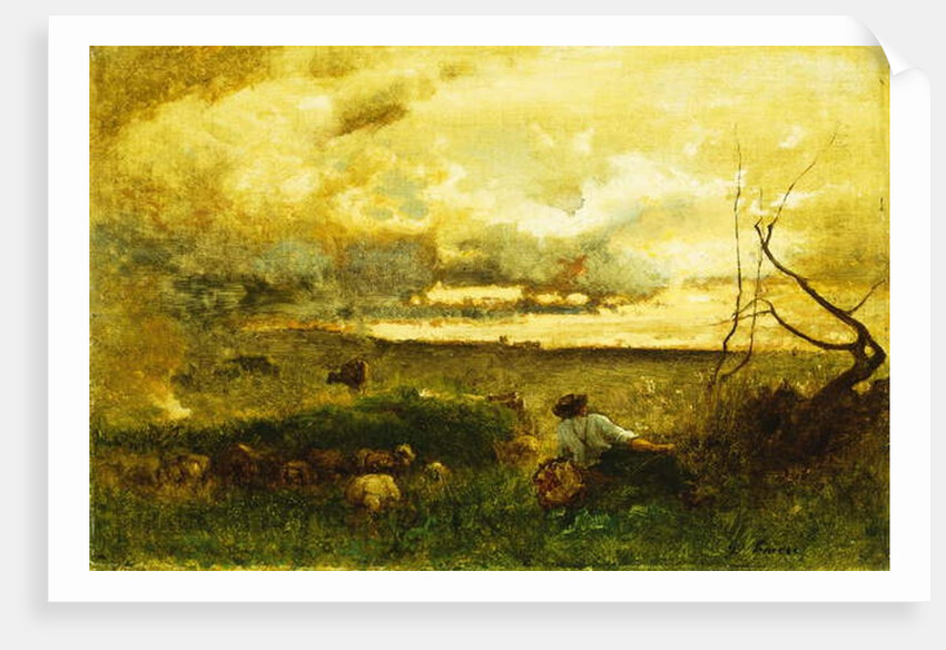 Golden Sunset by George Snr. Inness