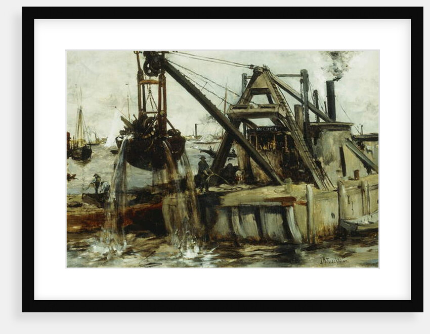 Dredging in the East River by John Henry Twachtman
