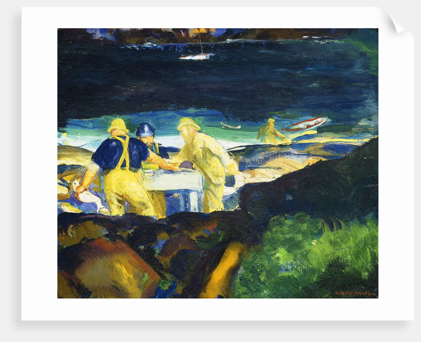 Tending the Lobster Traps, Early Morning by George Wesley Bellows