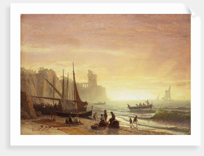 The Fishing Fleet, 1862 by Albert Bierstadt
