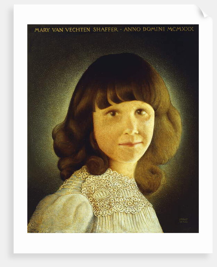 Portrait of Mary Van Vechten Schaffer, 1930 by Grant Wood