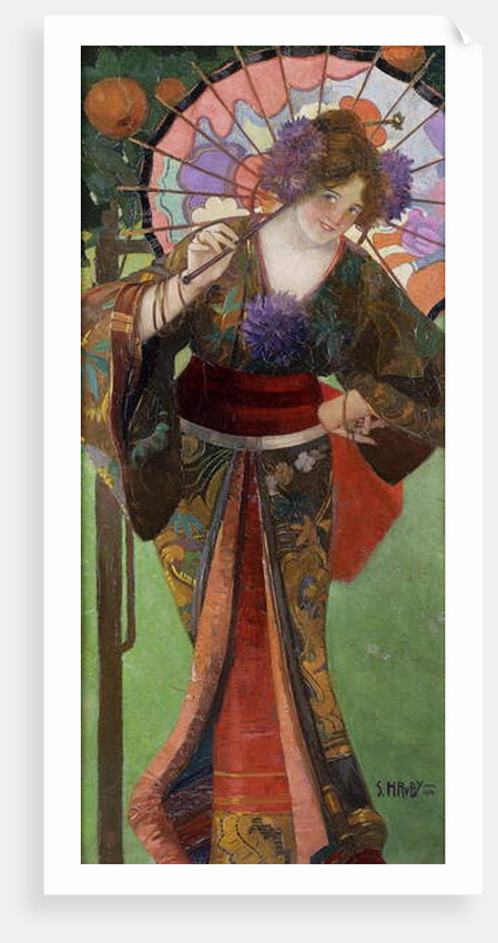 Geisha, 1900 by Sergius Hruby