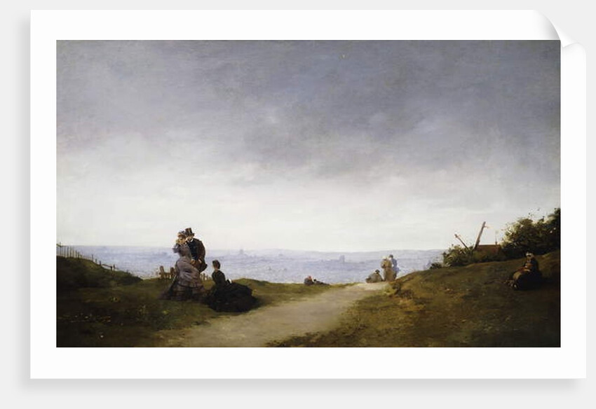 A View of Paris from Montmartre by Ferdinand Heilbuth