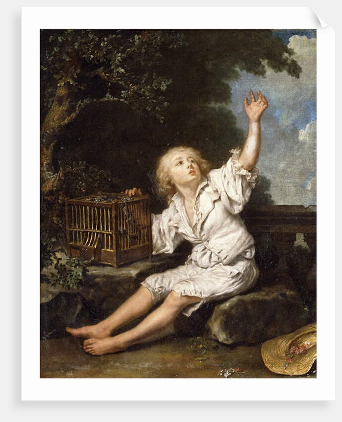 A Boy with an Empty Birdcage by Jean Baptiste Charpentier