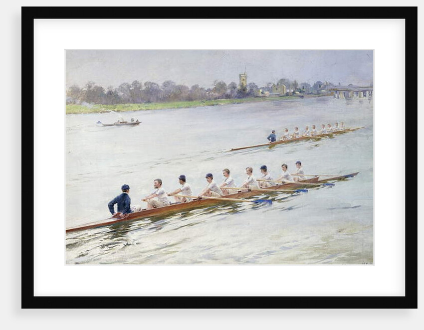 Eights Racing at Putney, by Ferdinand Joseph Gueldry