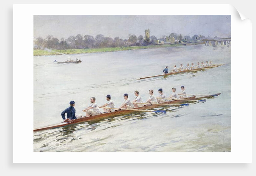 Eights Racing at Putney, by Ferdinand Joseph Gueldry