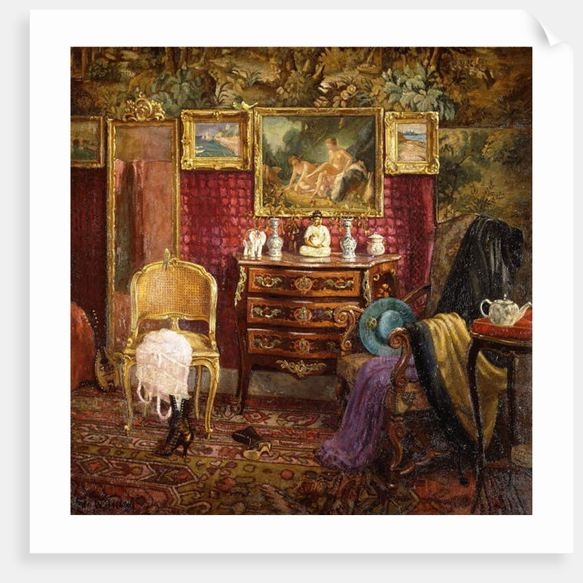 An Interior of a Boudoir, 1916 by Einar Wegener