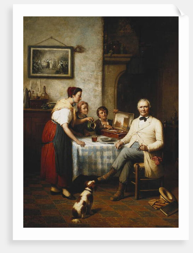 The Artist's Lunch, 1878 by Francois Verheyden