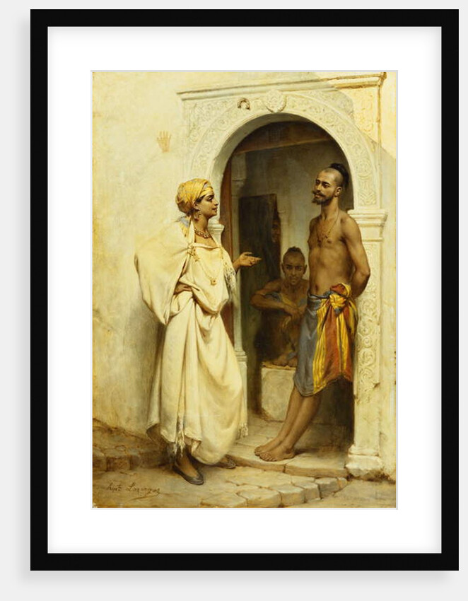 Flirtation by Jean Raymond Hippolyte Lazerges
