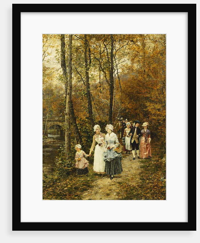 The Afternoon Stroll, 1879 by Marie Francois Firmin-Girard