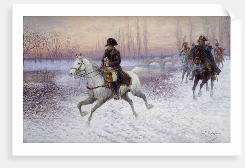 Napoleon at the Head of a Troop of Cavalry by Jan van Chelminski