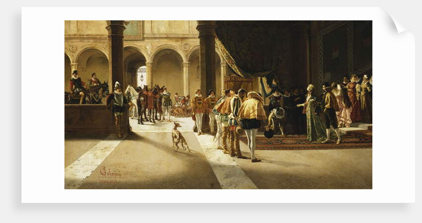 The Arrival, 1882 by Pietro Gabrini