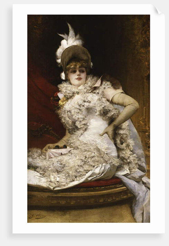 The Loge; A la Loge by Georges Clairin