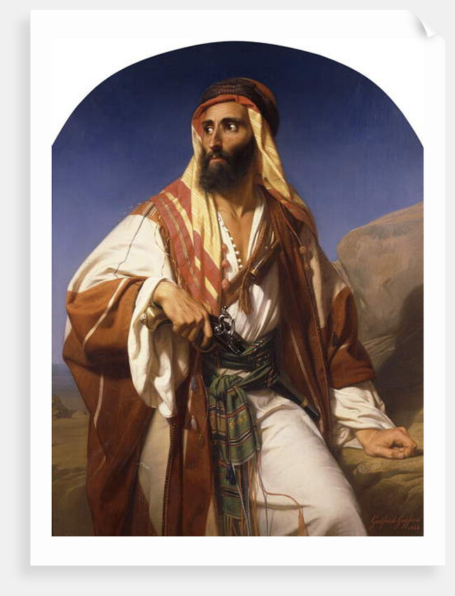 A Bedouin Chieftain, 1846 by Godfried Guffens