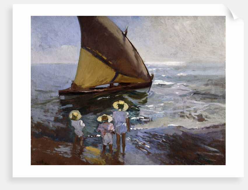 On the Beach, Valencia; En la Playa, Valencia, 1907 by Joaquin Sorolla y Bastida