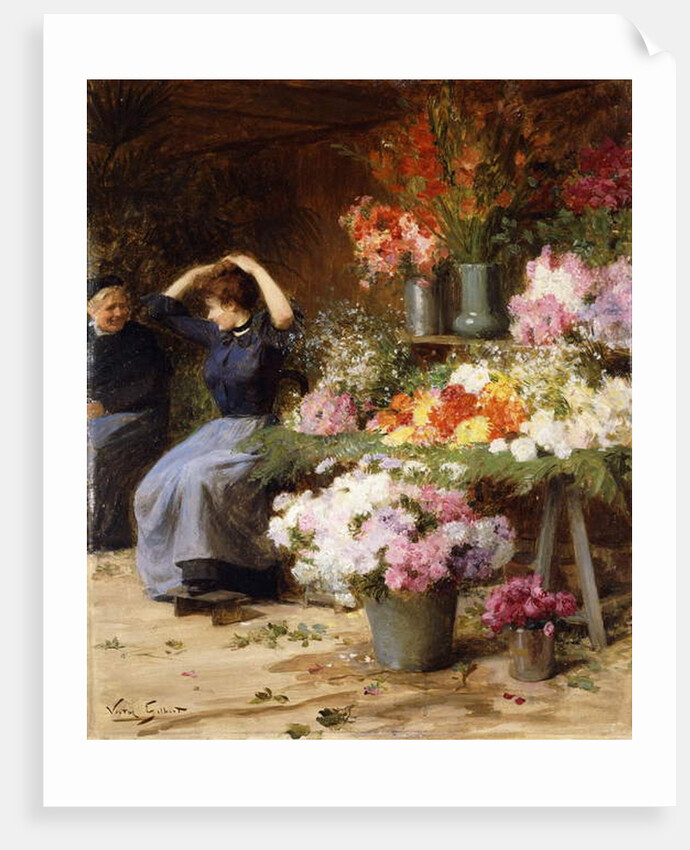 Flower Power; Marchande de Fleurs by Victor Gabriel Gilbert
