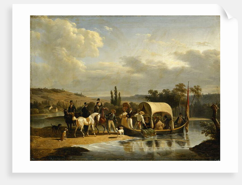 The Departure, 1836 by Jean Francois Demay