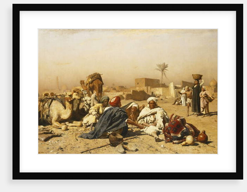 An Arab Encampment, 1880 by Leopold Karl Muller