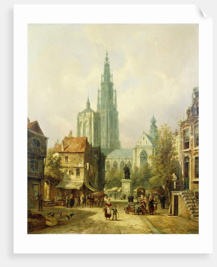 A View of Antwerp, 1870 by Pieter Cornelis Dommershuijzen