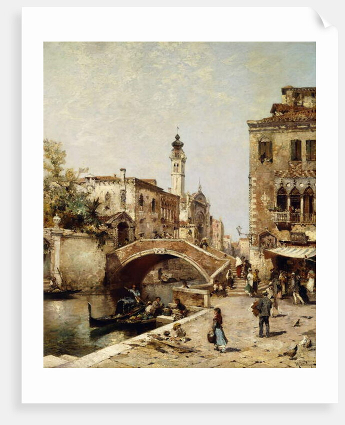 Santa Catarina Canal, Venice by Franz Richard Unterberger