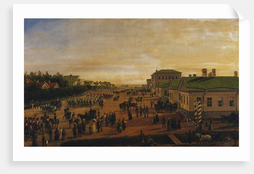 Tsar Nicholas Returning from a Military Parade at Krasnoe Selo, 1848 by Gustav Schwarz