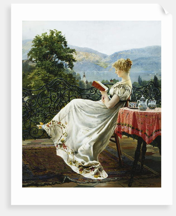 On the Terrace by Johann Hamza