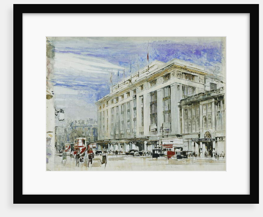 A Perspective Design for Derry and Toms, Kensington High Street by William Walcot