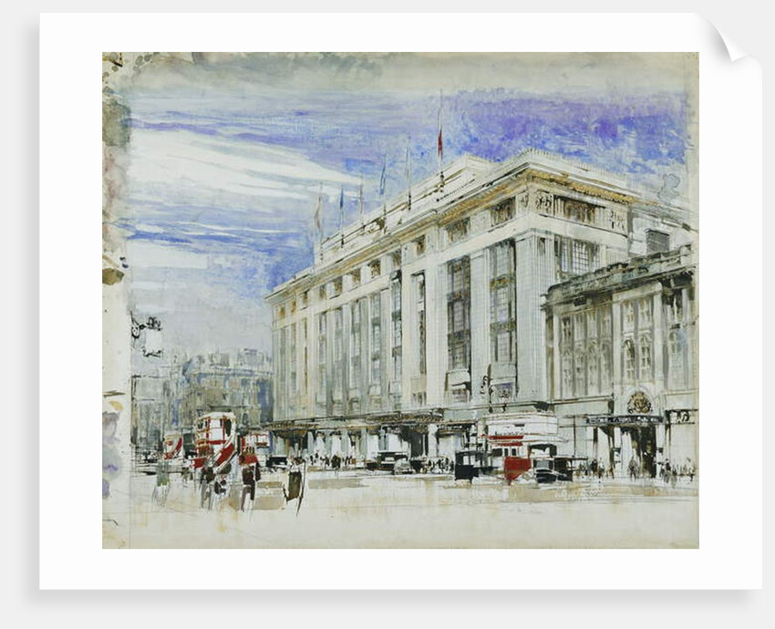 A Perspective Design for Derry and Toms, Kensington High Street by William Walcot