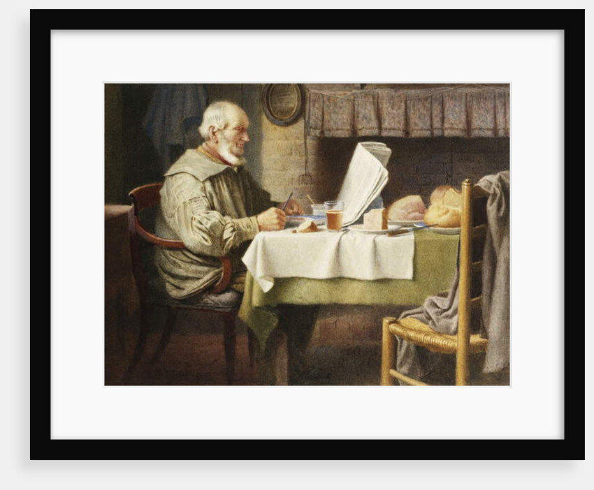 Reading the News, 1913 by Henry Spernon Tozer