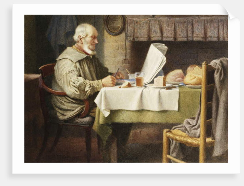 Reading the News, 1913 by Henry Spernon Tozer