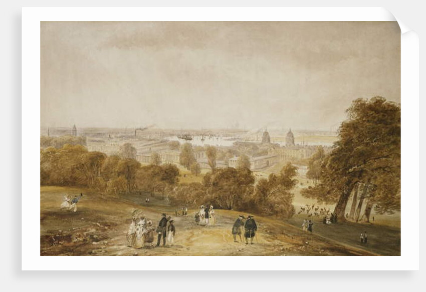 A View of London from Greenwich by James-Pattison Cockburn