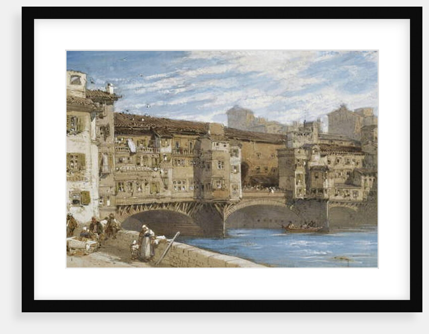 The Ponte Vecchio, Florence, 1877 by William Callow