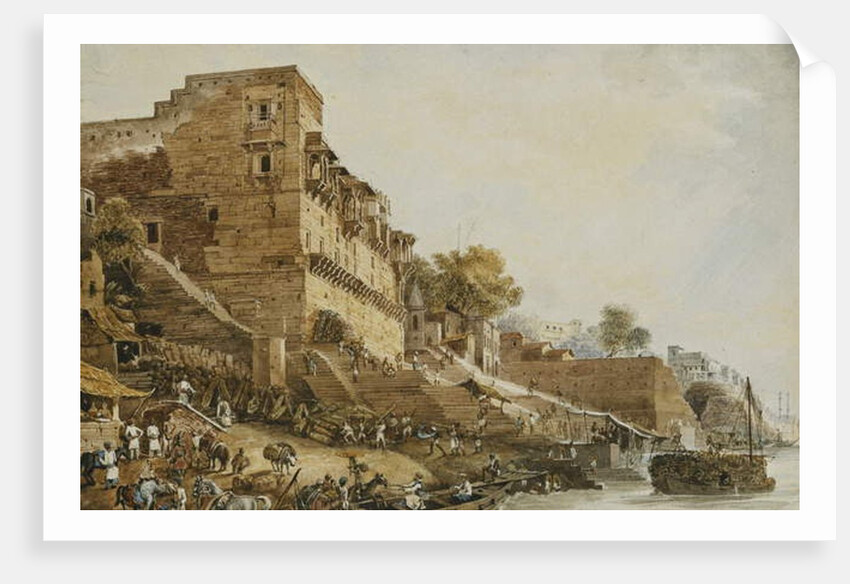 The Man Mundil or Hindoo Observatory, Benares 1829 by James Prinsep