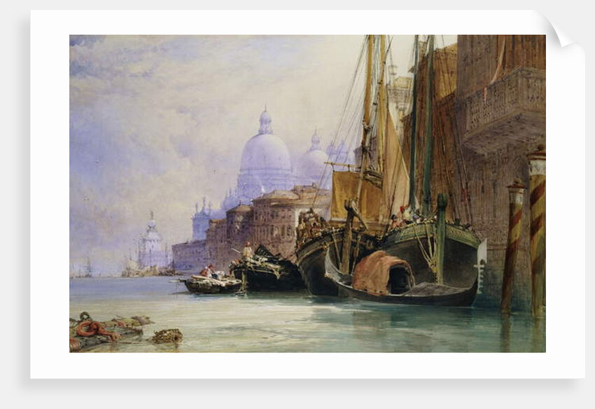 Santa Maria della Salute and the Grand Canal, Venice by William Callow