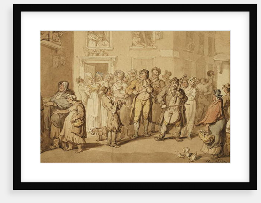 Street Musicians, 1823 by Thomas Rowlandson